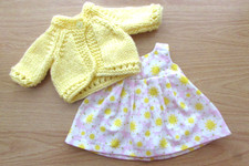 11"-12" DOLLS PINK DRESS AND