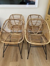 Four Vintage Bamboo Dining