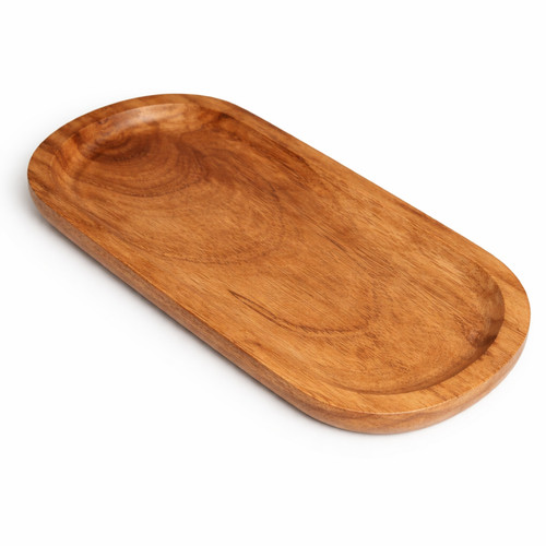 Oval wooden serving - wooden, platter