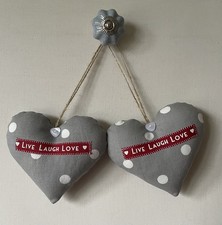 Pair of Heart Door Hangers in