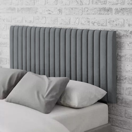 Panel headboard plush - headboard, velvet