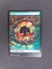 MTG - Forest. Tarkir: Dragonstorm. Foil Common - Full Art - Dragon Eye Land. 291