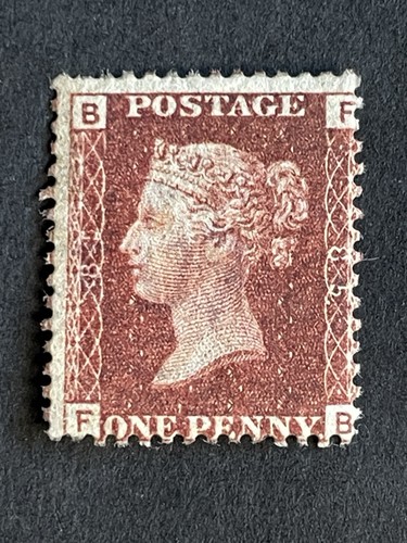 Sg43 penny red stamp plate - 1d,