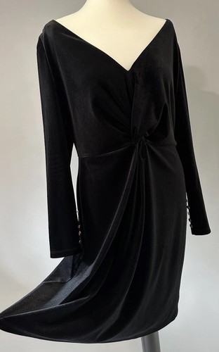 Biba black gold velvet - black, velour