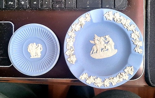 Wedgwood pale blue ash tray - wedgwood,