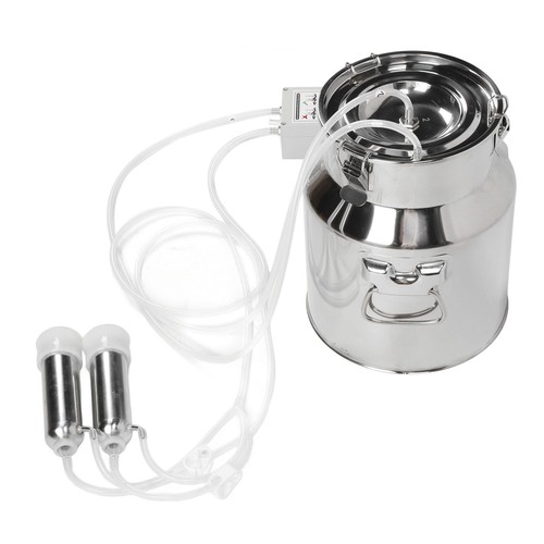 14l stainless steel cow milker - steel,
