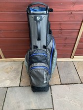 Motocaddy HydroFlex Waterproof Stand Bag - Charcoal/Blue no Straps
