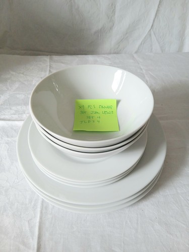 Pcs john lewis white - 9, dinner