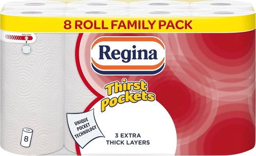 Regina ply kitchen roll 8 - regina,