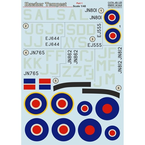 Print scale 125 - 48-125, decal