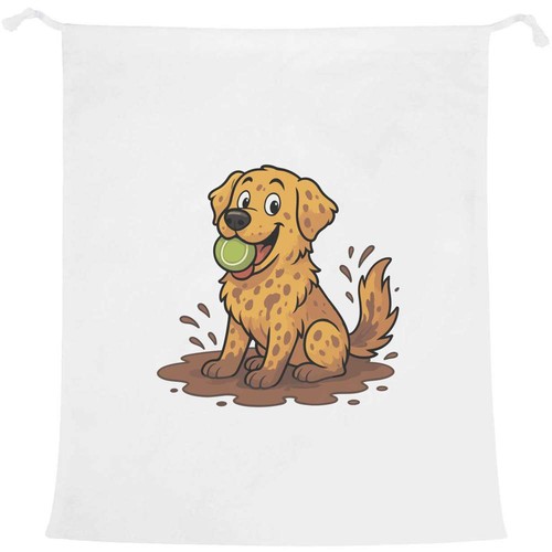Muddy labrador laundry - laundry, /