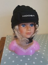 Kooga boy's Men's Rugby Headguard Black Ventilator Scrum Cap Medium