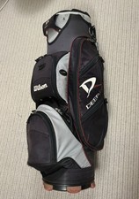 New Wilson Staff Golf Cart Trolley Bag With 14 Way Top Divider  Black and Red