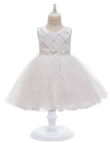 Adorable girl white - white, lace