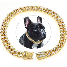 Dog & Cat Diamond Cuban Collar