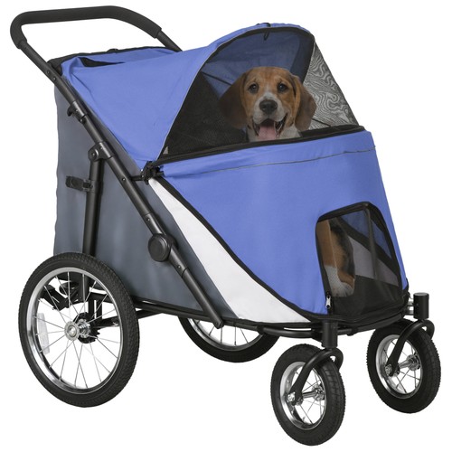 Pawhut foldable pet stroller - foldable,