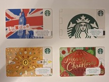 STARBUCKS CARDS X4