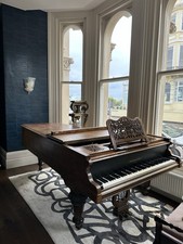 John Brinsmead & Sons Grand Piano Restored Burr Walnut c1900 – UK Delivery