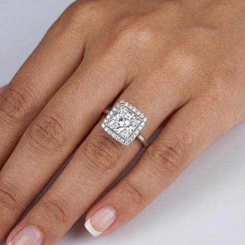 Engagement ring 14k white gold - engagement,