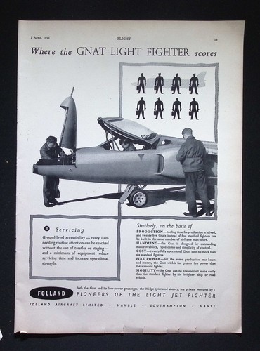 Original 1955 advert folland - 1955,