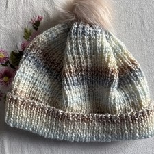 Hand Knitted Wooly Bobble Hat