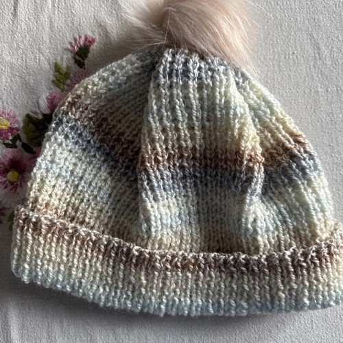 Hand knitted wooly bobble - knitted,