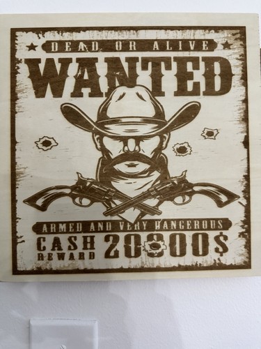 Wanted poster dead alive - dead, or