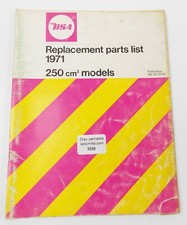 1971 ORIGINAL BSA 250cc REPLACEMENT SPARE PARTS LIST B25SS B25T VICTOR 00-5720