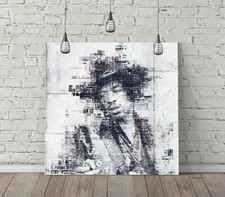 JIMI HENDRIX 4 SQUARE CANVAS