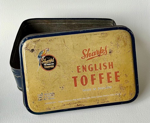 Sharps english toffee tin - english,