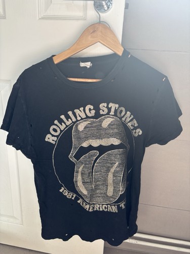 Black rolling stones graphic - stones,