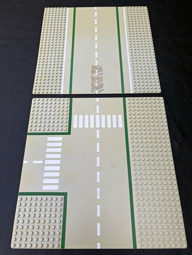 Lego grey road baseplates - road,