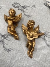 Matching pair Gold Solid Wood