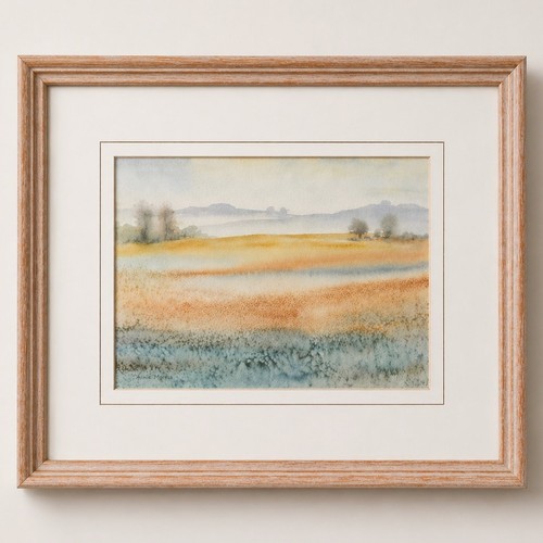 Original watercolour landscape - watercolour,