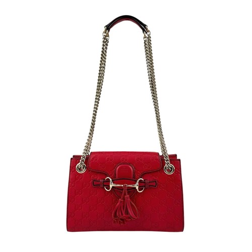 Gucci red guccissima leather - guccissima,