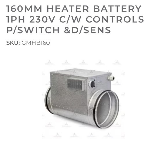 Line duct heater - in-line,