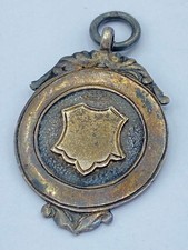 Antique 1945 Silver Pocket Watch Fob Masons Royal Albion Darts Robert Pringle