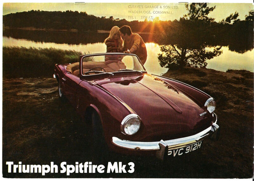 Triumph spitfire mk3 1969 - spitfire, 1969-70