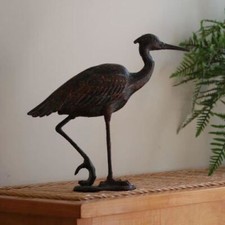 Cast Iron Freestanding Egret