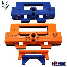 76mm + 102mm Hinge Jig Router Template for Door and Door Frame Dual Pack