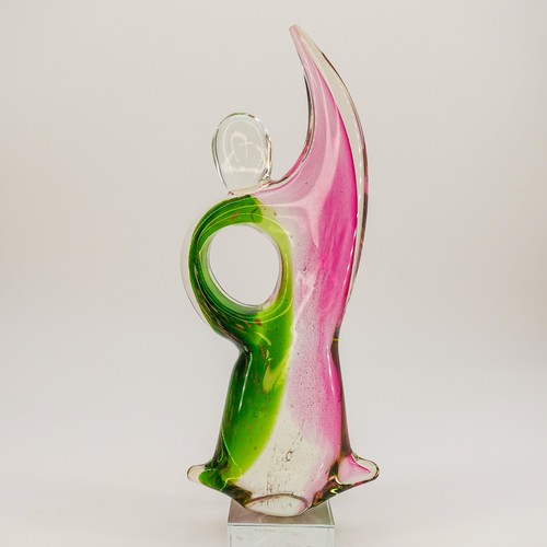 Art glass abstract dancer man - abstract,