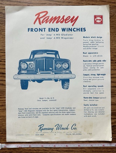 Ramsey front end winch - end,