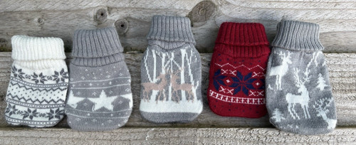 Knitted handwarmer covers - knitted,