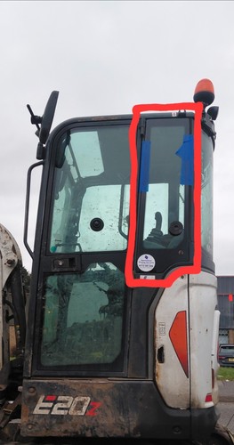 Bobcat e20 e20z side glass - &,