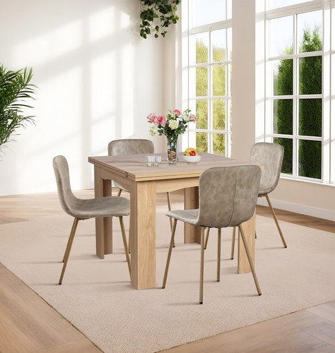Dining table set oak - table, set,