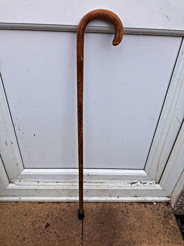Brown wooden crook handle - brown,