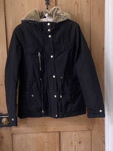Top shop womens black - shop, parka