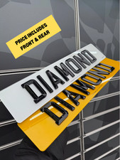 4D RETRO BEVEL DIAMOND NUMBER