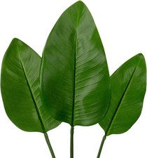 DILATATA 3 Pack Artificial Bird of Paradise Leaves Paradise#pe 3pcs 