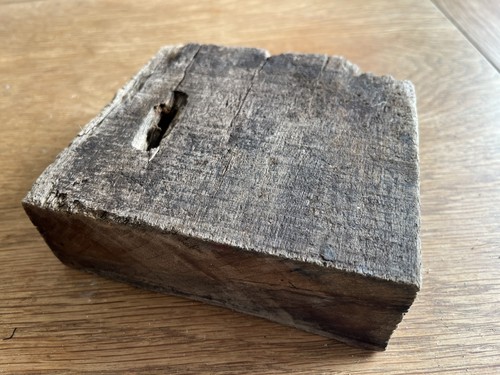 Weathered driftwood block - weathered,